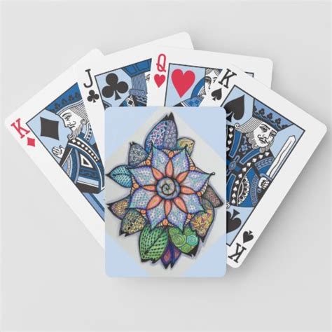 Flower Playing Cards Zazzle