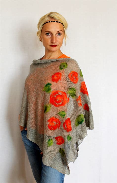 Flower Poncho - Etsy