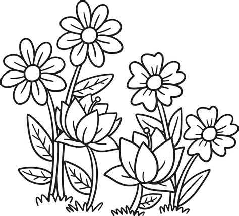 Flower Spring Coloring Pages