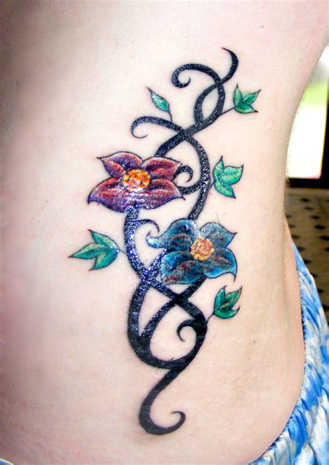 Flower Tattoo Flower tattoo, Vine tattoos, Flower vine tattoos
