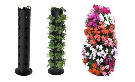 Flower Tower - Freestanding Vertical Planter - Pinterest