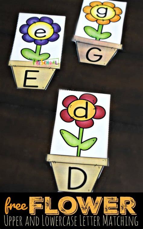 Flower Upper and Lower case Alphabet Letter Matching …