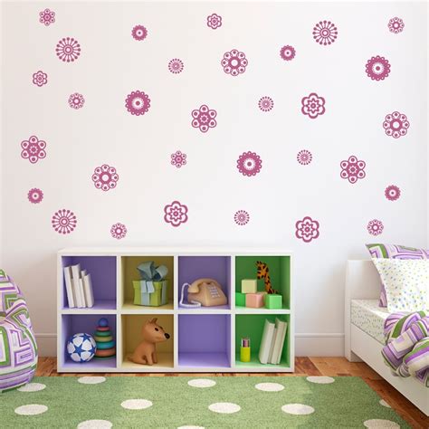 Flower Wall Decals for Girls Room - Etsy