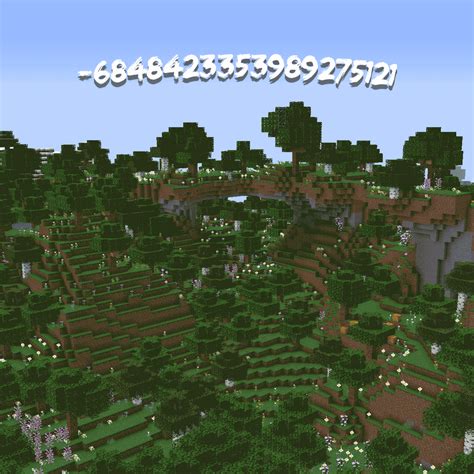 Flower forest seed, right next to spawn, includes this cool …