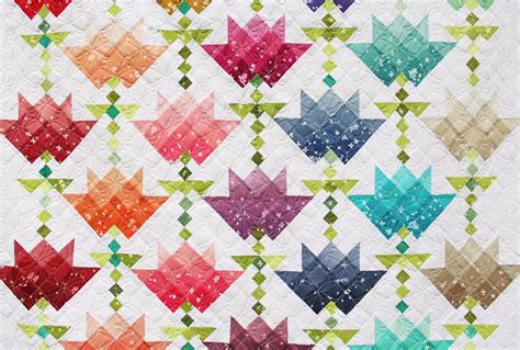 Flower shop quilt.  Our selection of Moda Fabrics free patterns features v...