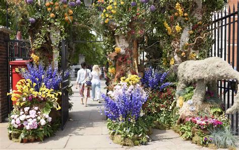 RHS Chelsea Flower Show 2024. 21st – 25th May 2024. Tuesday – Wednesday: 8:00 – 20:00. Thursday – Friday: 08:00 – 20:00. Friday Chelsea Late Event – 17:30 – 22:00. Saturday: 08:00 – 17:30 (sell off of displays begins at 4pm) Buy tickets for RHS Chelsea Flower Show 2024. London Gate. Royal Hospital Road.