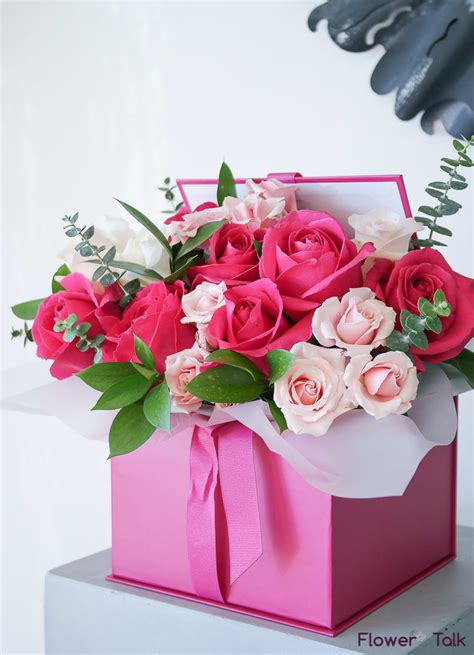 Flowers And Gift Box