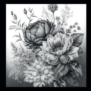 Read Online Flowers Grayscale Coloring Book By Jade Summer