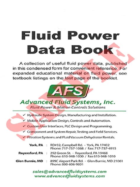 Fluid Power Data Book