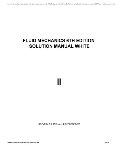 Fluid mechanics 6th edition solution manual white. - Study guide for mankiw s principles of macroeconomics 6th.