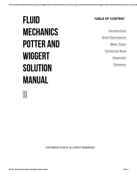 Fluid mechanics potter and wiggert solution manual. - Heat pump manual epri em 4110 sr.