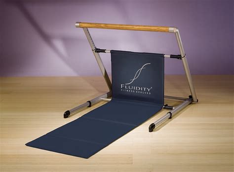 Fluidity bar. NOTE: The Fluidity Barre is covered by one or more of the following U.S. Patent No. 10010735, 7608029 and 9295866. It is also covered by multiple international patents and registered trademarks listed in the Patents section of this website. 