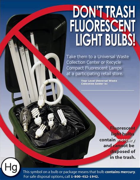 Fluorescent bulb recycling. Recycling lamps ensure the mercury is captured for reuse or safe containment and disposal. Easy and convenient options exist for both businesses and consumers to recycle waste mercury-added lamps. US Federal law contains special regulations for large generators of mercury-containing lamps that serve to eliminate excessive paperwork, alleviate ... 
