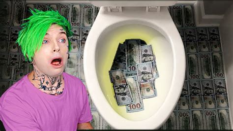 Flushing 1 Million Dollars Down Toilet - YouTube