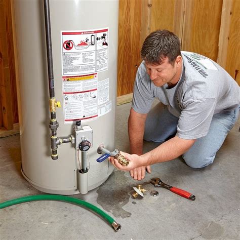 Flushing a water heater. The first step in how to flush water heater systems is to turn off the power supply. If you have an electric water heater, turn off the breaker at the main electrical panel. If you have a gas water heater, switch the thermostat to “pilot” mode. 👉 Step 2: Turn off the Water Supply. 