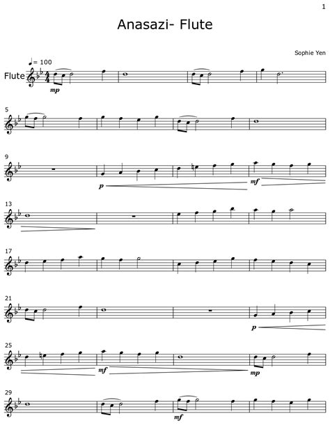 Flute Notes Song