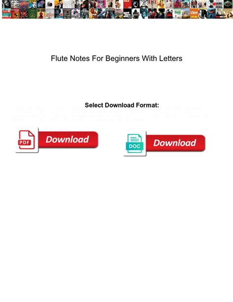 Flute Notes for Beginners with Letters DocsLib