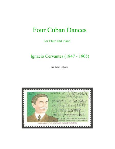 Flute and Piano - Four Cuban Dances by Cervantes