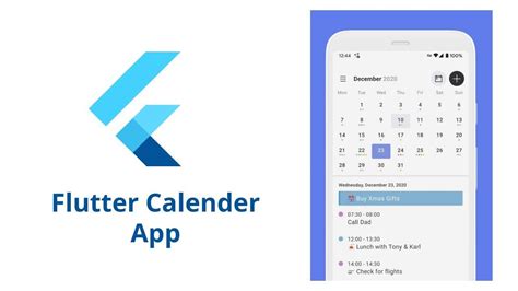 Flutter Calendar App with Events Organizer Functionality Flutter 2