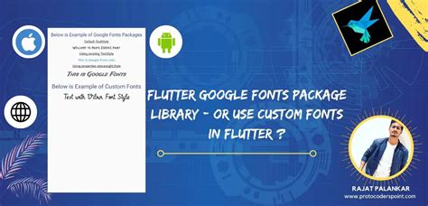 Flutter Google Fonts Package Library OR use Custom Fonts in Flutter