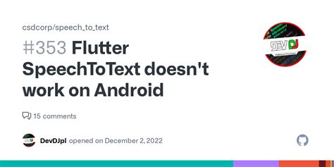 Flutter SpeechToText doesn