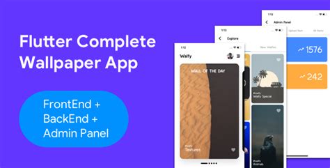 Flutter Wallpaper App – Frontend+ Backend+ …