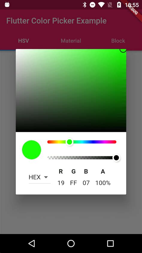Flutter color picker.  flutter_hsvcolor_picker Auto-generated color picker for your flutter If ...