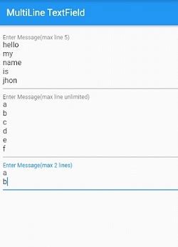 Flutter multiline text. .  ...