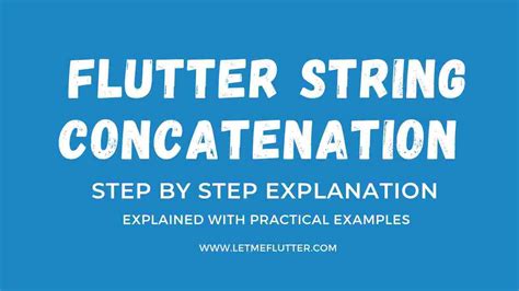 Flutter string concatenation.  Dec 5, 2024 · So, every time you concatenate...