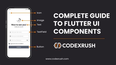Flutter ui components.  The UI elements you see are actual native UI components.  ...