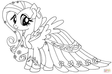 Fluttershy Coloring Page