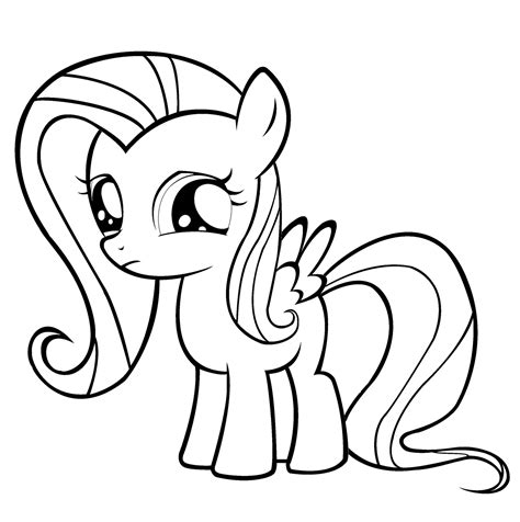 Fluttershy Coloring Pages