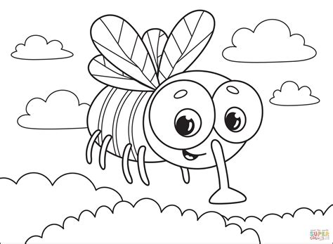 Fly Coloring Page