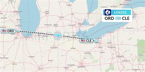 Book one-way or return flights from Chicago to Cleveland with 