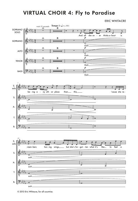 Fly to Paradise - Eric Whitacre (marching band arrangement)