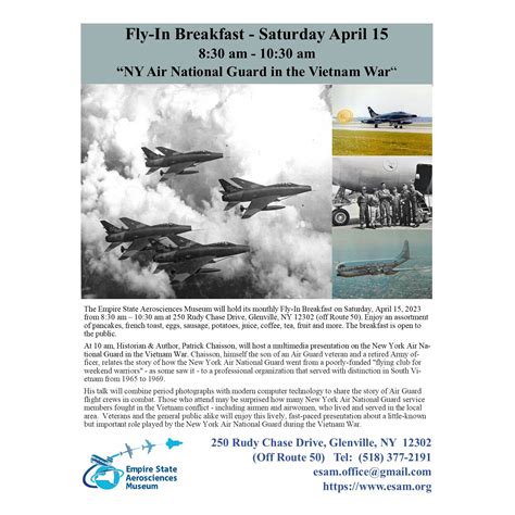 Fly-In Breakfast: “NY Air National Guard in the Vietnam War”