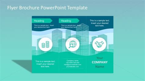 Flyer Brochure PowerPoint Template SlideModel