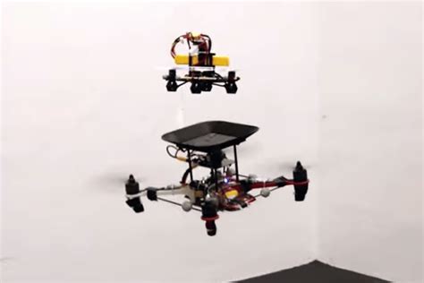 Flying batteries add charge to drones in mid-air - New Atlas