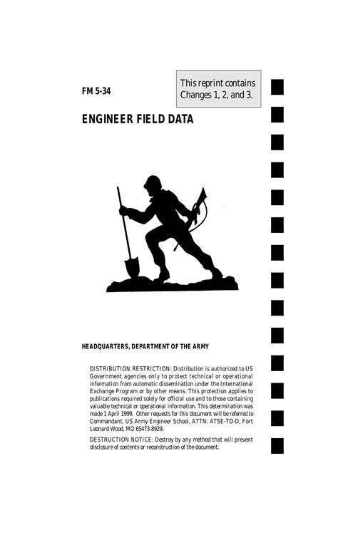 Fm 5 34 engineer field data manual. - Management of information systems study guide.