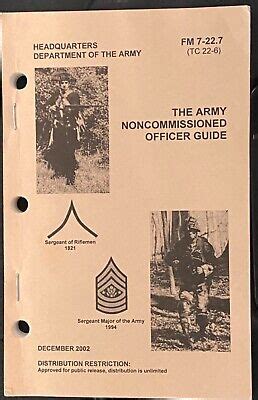 Fm 7 227 the army nco guide. - Opel corsa b 1996 service handbuch.