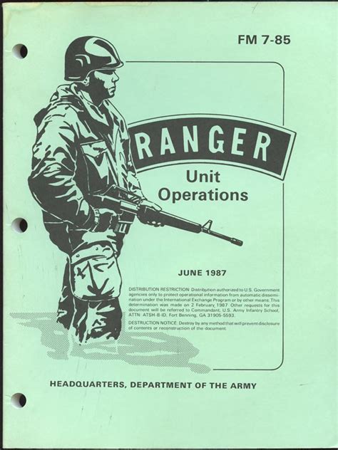 Fm 7 85 ranger unit operations and technical manual for. - The human body in healt and illness study guide chapter 22.