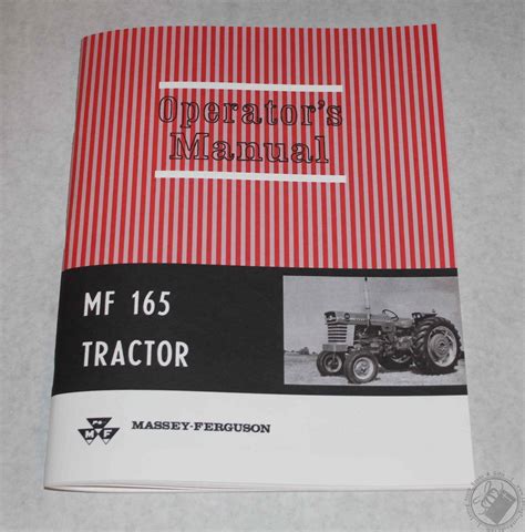 Fmf massey ferguson mf 165 tractor operators manual 1499. - Volvo mc70 skid steer loader service manual.