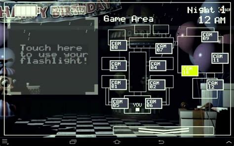 The Game Area is a location in Five Nights at Freddy's 2 within Freddy Fazbear's Pizza. This is the starting location for BB, as well as the only camera he can be seen on before reaching the Left Air Vent. The only other animatronics who can be seen in this room are Toy Freddy and Mangle. This room features a carousel as well as some barely-visible …. 