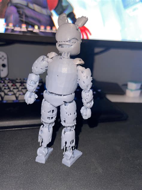 Fnaf 3d print. Description. Note: Model may need supports for better result. You can use your favourite 3D program to split the model if needed. For personal use! A model of Helpy from FNAF for 3D printing. Comes in stl, obj and fbx format. This product is: Suitable for 3D printing figure, miniature (one solid model) If you have any questions, feel free to ... 