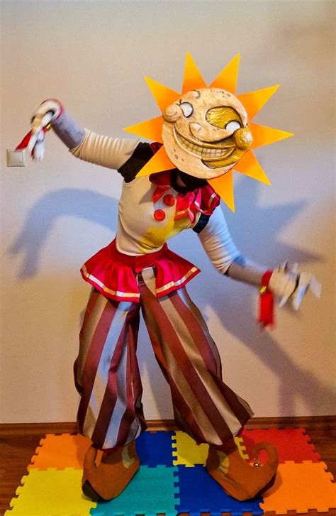Monster Roser Sundrop Fnaf Mask, Sundrop Fnaf Cosplay for Halloween, Sundrop Costume,Fnaf Security Breach Sundrop; Fnaf Sun and Moon