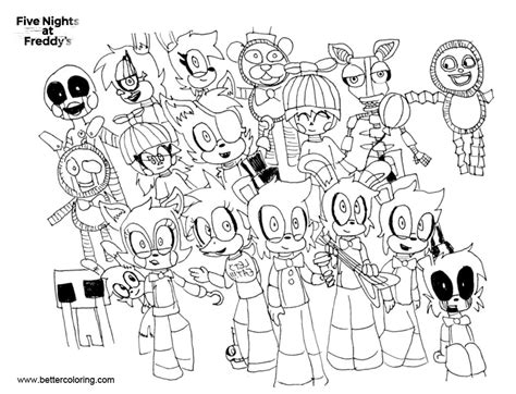 Fnaf World Free Colouring Pages Coloring Pages
