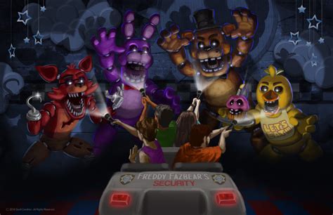 Trivia []. The 2019 science-fiction comedy-horror film The Banana Splits Movie, based on the Hanna-Barbera TV show, is speculated to be a reworking of the original Five Nights at Freddy's film Warner Bros. was supposed to work on before the rights went to Blumhouse Productions.; The 2021 action-comedy horror-thriller film Willy's Wonderland appears to …. 