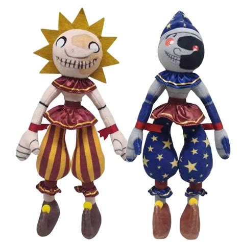 Fnaf sun and moon plush. DraggmePartty 25cm Sun and Moon Plush Sundrop FNAF Plush for Gift Collection. 3+ day shipping. FNAF Sundrop Plush Figure Toy, Sundrop and Moondrop FNAF Security Breach plushies Clown Figure Cartoon Plush for Boys Girls Festive and Decorative Gifts (2PCS) Options +2 options. From $20.99. 