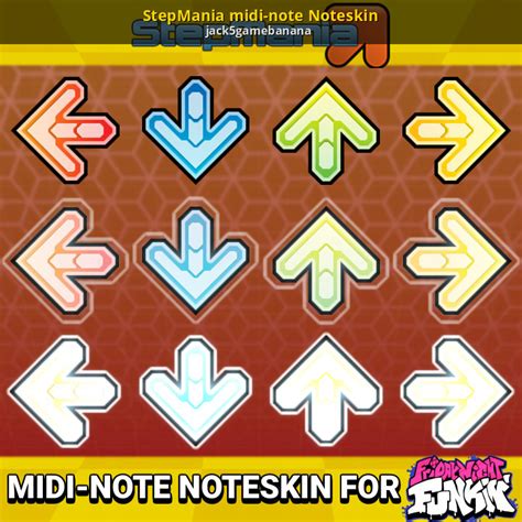 Fnf notes skin. Noteskins - Mods for Friday Night Funkin'.  Let me know ...