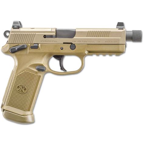 FNX™-9. Available for commercial, law enforcement, and military. MSRP: $824.00. Specs. The FNX™-9 features an ergonomic, polymer frame with a low-bore axis for less felt recoil and improved control. The grip panels are checkered and ribbed for comfortable, no-snag carry. Two interchangeable backstrap inserts quickly adapt the FNX™ to your .... 
